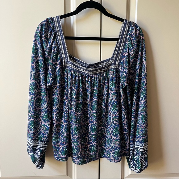Like New Boden Square Neck Swing Jersey Printed Top - Picture 4 of 7